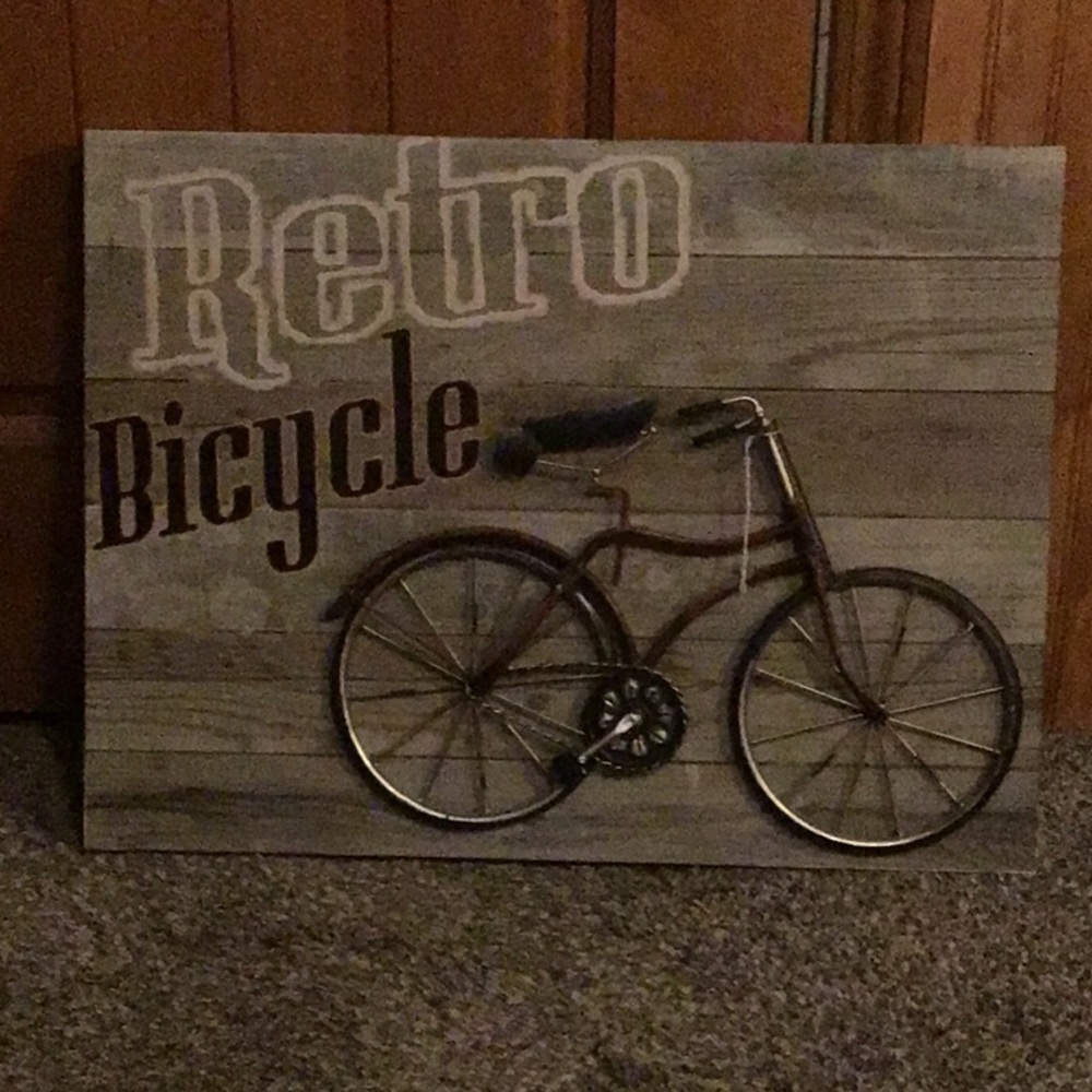 Retro Bicycle Wall Art Decor